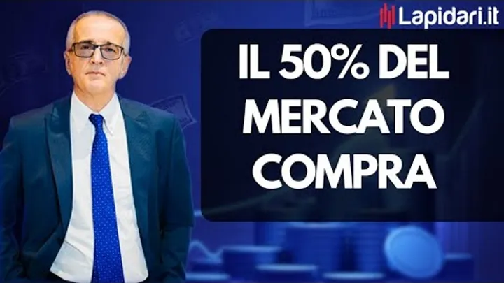 il 50% del mercato compra.