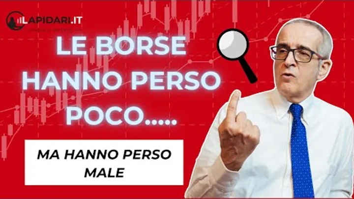 Le borse hanno perso poco.... (e male).