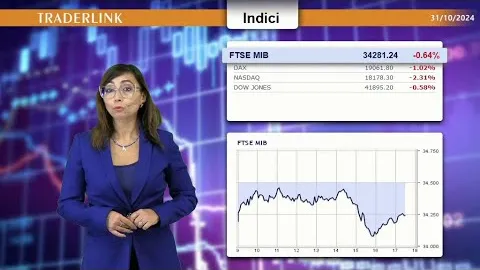 Ultima seduta di ottobre in rosso sui listini, preoccupano inflazione e occupazione