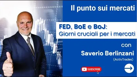 Banche Centrali e Dati Macro: settimana decisiva per i mercati.