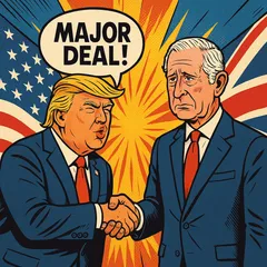 Trump annuncerà oggi un accordo commerciale con il Regno Unito