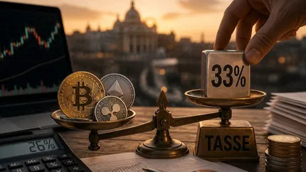 Tasse Crypto 2026 dal 26% al 33%. Conviene vendere?