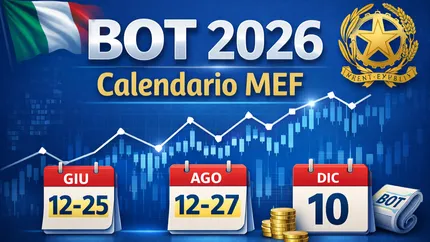BOT 2026: tutte le date delle aste MEF da giugno a dicembre