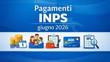 Pagamenti INPS giugno 2026, tutte le date: Pensioni, Naspi, Assegno Unico, ADI e SFL