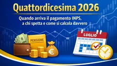 Quattordicesima 2026: quando arriva il pagamento INPS, a chi spetta e come si calcola davvero