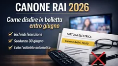 Canone Rai 2026: come chiedere la disdetta in bolletta entro giugno e ottenere l’esenzione