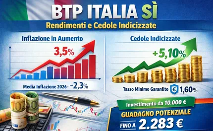 Btp Italia Sì: quanto rende davvero nel 2026? Simulazioni, cedole e scenari su 10mila euro