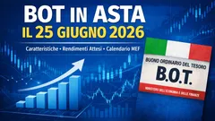 Bot in asta il 25 giugno: caratteristiche, rendimenti attesi e calendario ufficiale dell’emissione MEF