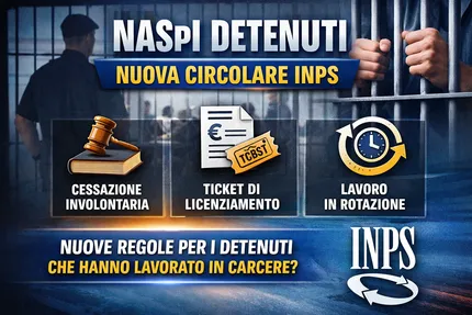NASpI, arrivano novità per i detenuti: ecco cosa prevede la nuova circolare INPS