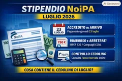 Stipendio NoiPA luglio 2026: cosa contiene il cedolino, cosa controllare il 23 luglio e come verificare l’accredito