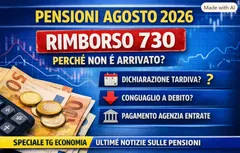 Pensioni agosto 2026: perché non sono arrivati i rimborsi del 730 e quando verranno pagati
