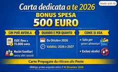 Carta dedicata a te 2026, via libera al bonus spesa da 500 euro: ecco chi ne ha diritto e come funziona