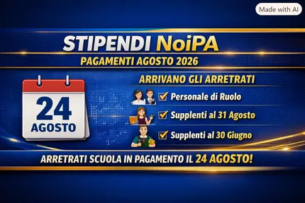 Stipendi NoiPA, niente pagamento il 18 agosto: ecco la nuova data per gli arretrati