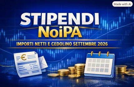 Stipendi NoiPA settembre 2026: quando saranno visibili gli importi netti e cosa aspettarsi dal cedolino