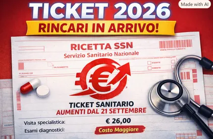 Ticket, dal 21 settembre 2026 scattano i rincari: ecco quali prestazioni aumentano e chi non pagherà nulla