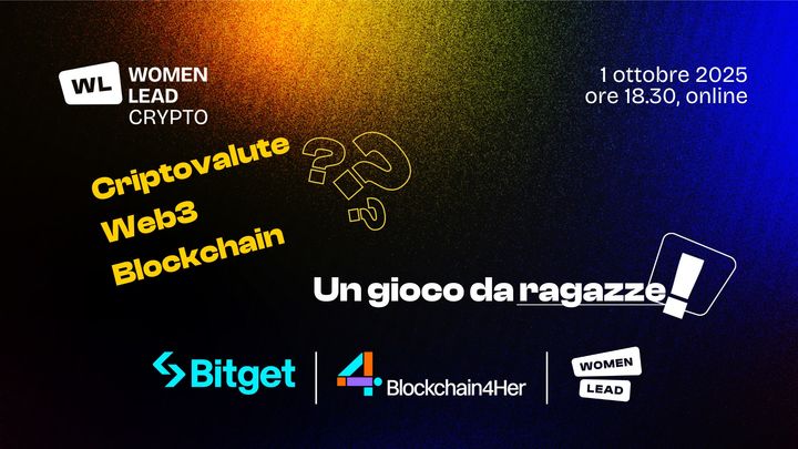 Webinar Women Lead Crypto: Bitget Blockchain4Her e WomenLead insieme per l'educazione Web3